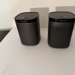 Sonos Play 1 Speakers Black Pair 