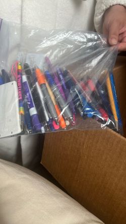 Bag Of Pens highlighters, and markers
