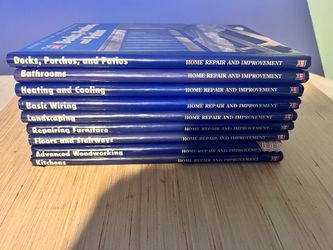 9 Time Life Home Repair & Improvement Books
