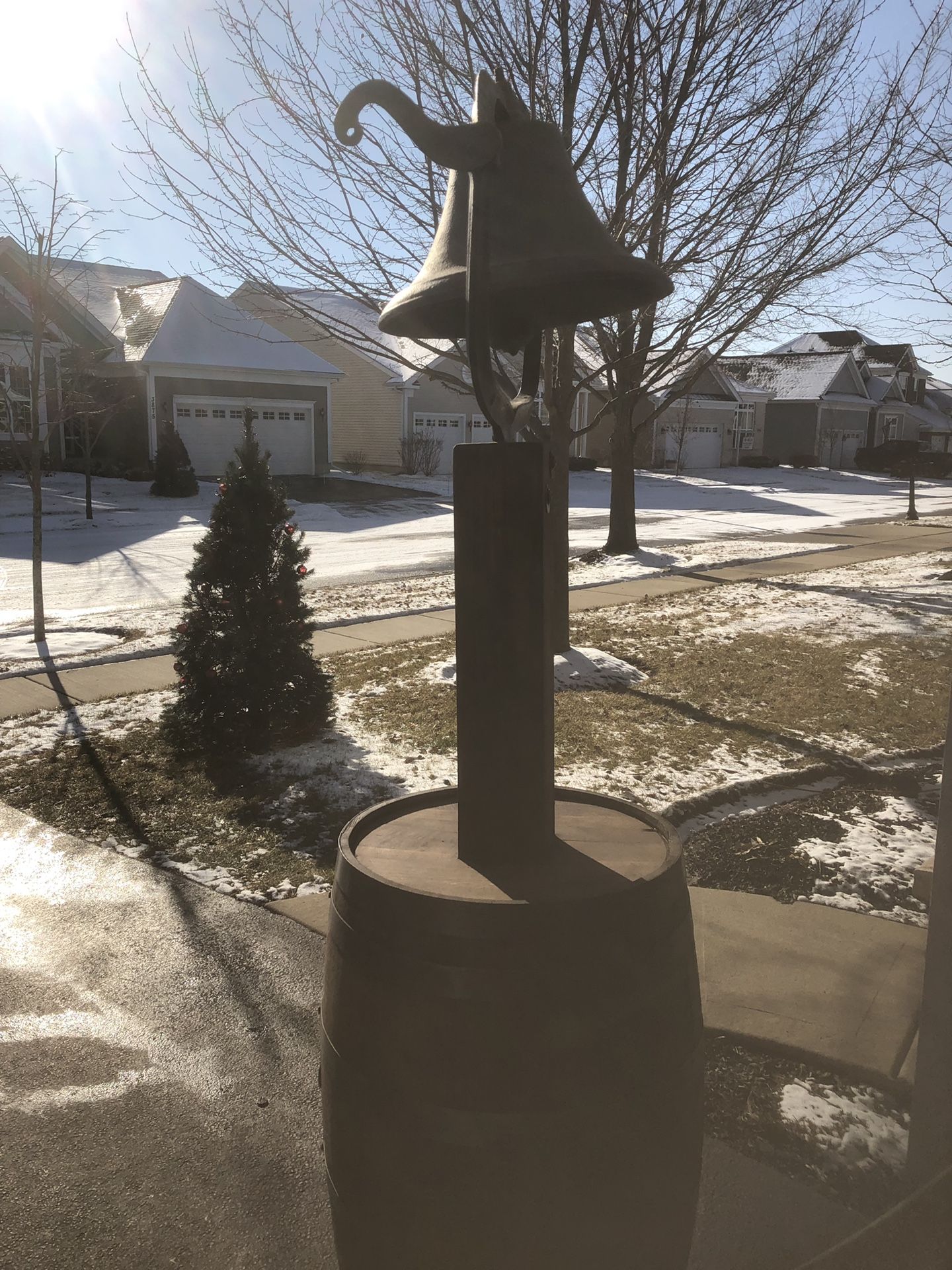 Large Antique Fredericktown, Ohio Cast Iron Bell