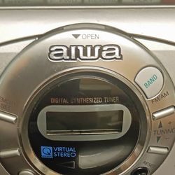 AIWA  CS/P-700 Cassette! AM/ FM 📻  Memory Presets  🎶 Alarm Clock Cassettes Playe🎶r Recorder 🎶Works Perfect  Antenna , Original AIWA Power Pack