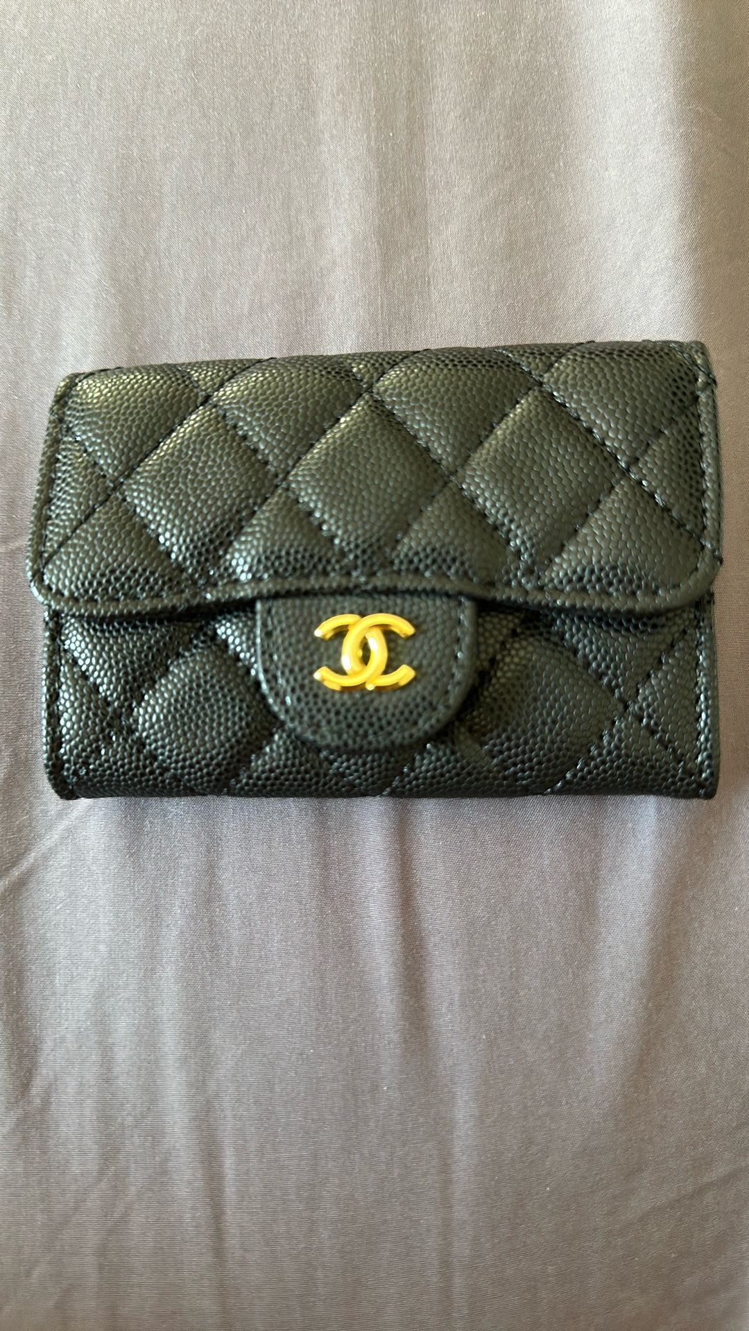 CC Black Leather Wallet
