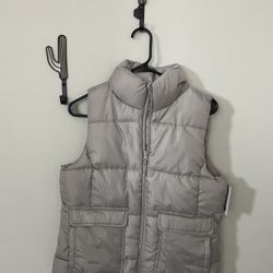 Grey puffer Vest Medium 