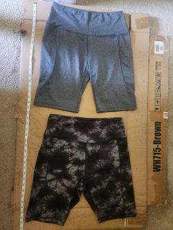 N.V.L., Ebb & Flow spandex shorts sizes L, XL