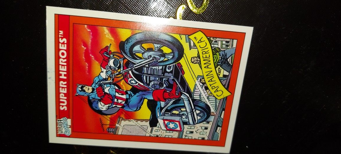 Marvel CAPTAIN America Trading Card 1990