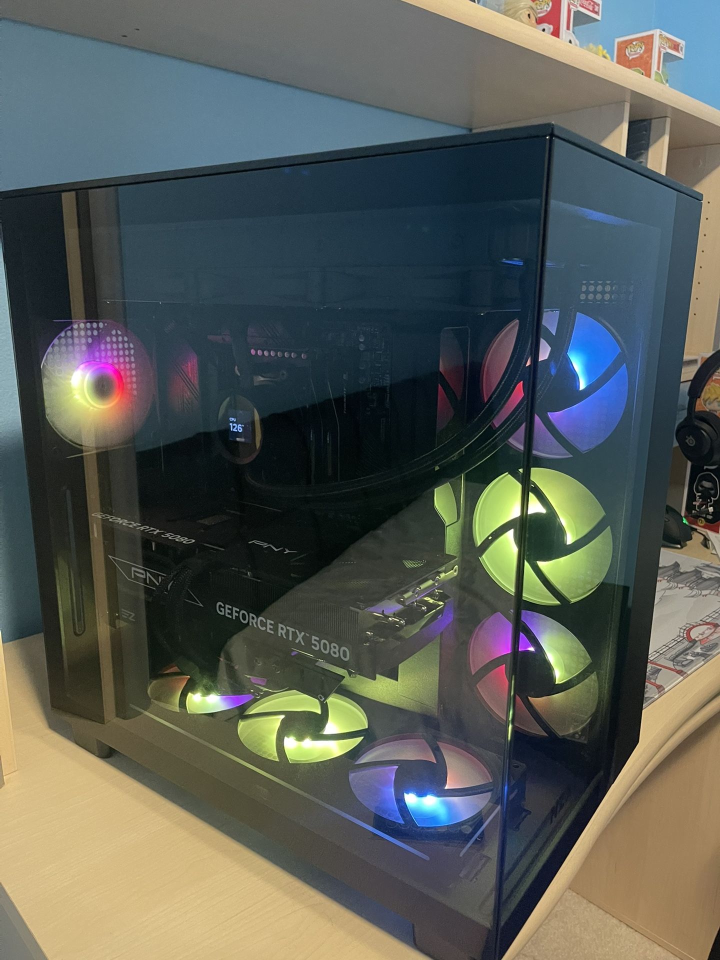 Ryzen 7 7800x3d Cpu + PNY 5080 OC Gpu + Nzxt H9 Case + 1200w Psu + Pro Ssd Gaming Pc For Sale