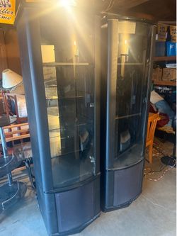 Cabinets with light $80