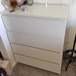 IKEA White 4 Drawer Dresser