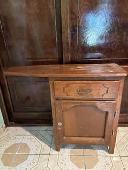 Antique Flat Iron Table