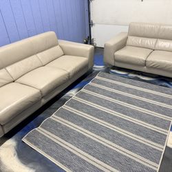 Nicoletti Simon genuine leather sofa / sectional/ couch set