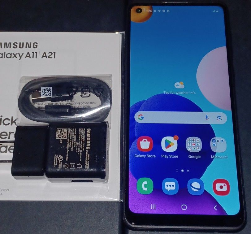 SAMSUNG GALAXY A21 4GLTE 32GB ANDROID NEW IN BOX UNLOCKED FOR T-MOBILE METRO AT&T CRICKET TELCEL MEXICO CLARO MOVISTAR TIGO A20 A12 A03s A10e A11 A02s