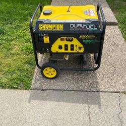 Champion Global Power Equipment Generator 6900 Starting Watts Gasoline Or Propane Never Used For Sale 