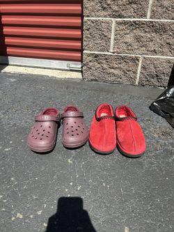 Red UGGS + Crocs Size 10