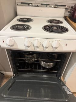 Hotpoint White Electric Coil Range Stove