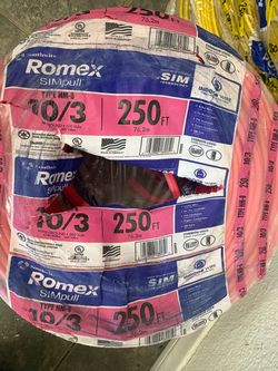 New Romex wire 10/3