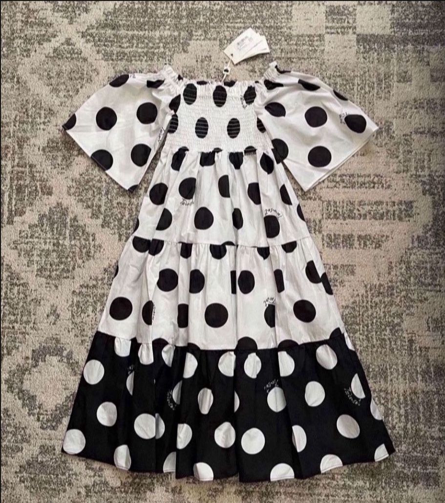 NWT TWINSET KIDS POLKA-DOT SHIFT DRESS