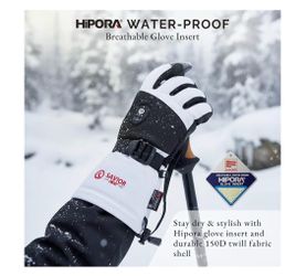 New SAVIOR HEAT Heated Ski Gloves 2.0 7.4V 3000mAh