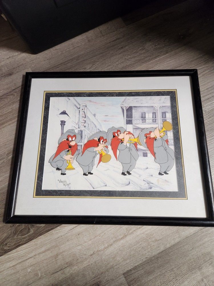 Yosemite Sam Limited Edition Cel the Jazz Player Virgil Ross Animation Art