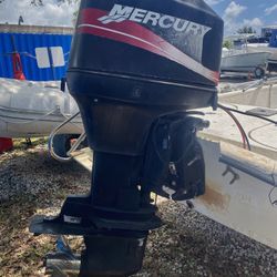 90Hp Mercury 2 Stroke Year 2001 Outboard Motor In Good Running Order