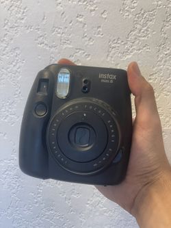 black polaroid camera