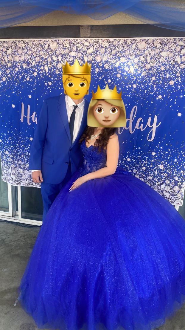 Royal Blue Quince/sweet Sixteen Dress