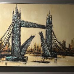 Carlo 56.5x41 Tower Bridge wall art Painting