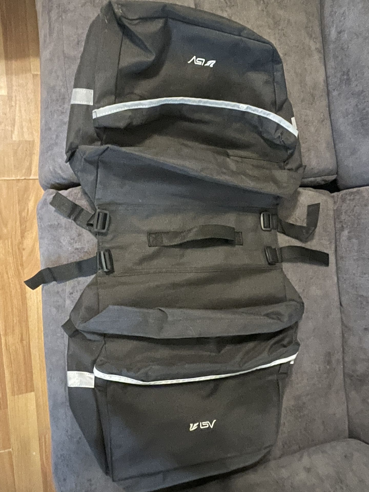 BV Bike Pannier Bags Bicycle Rear Carrier Rack Seat Trunk Storage Saddle Bag 26L