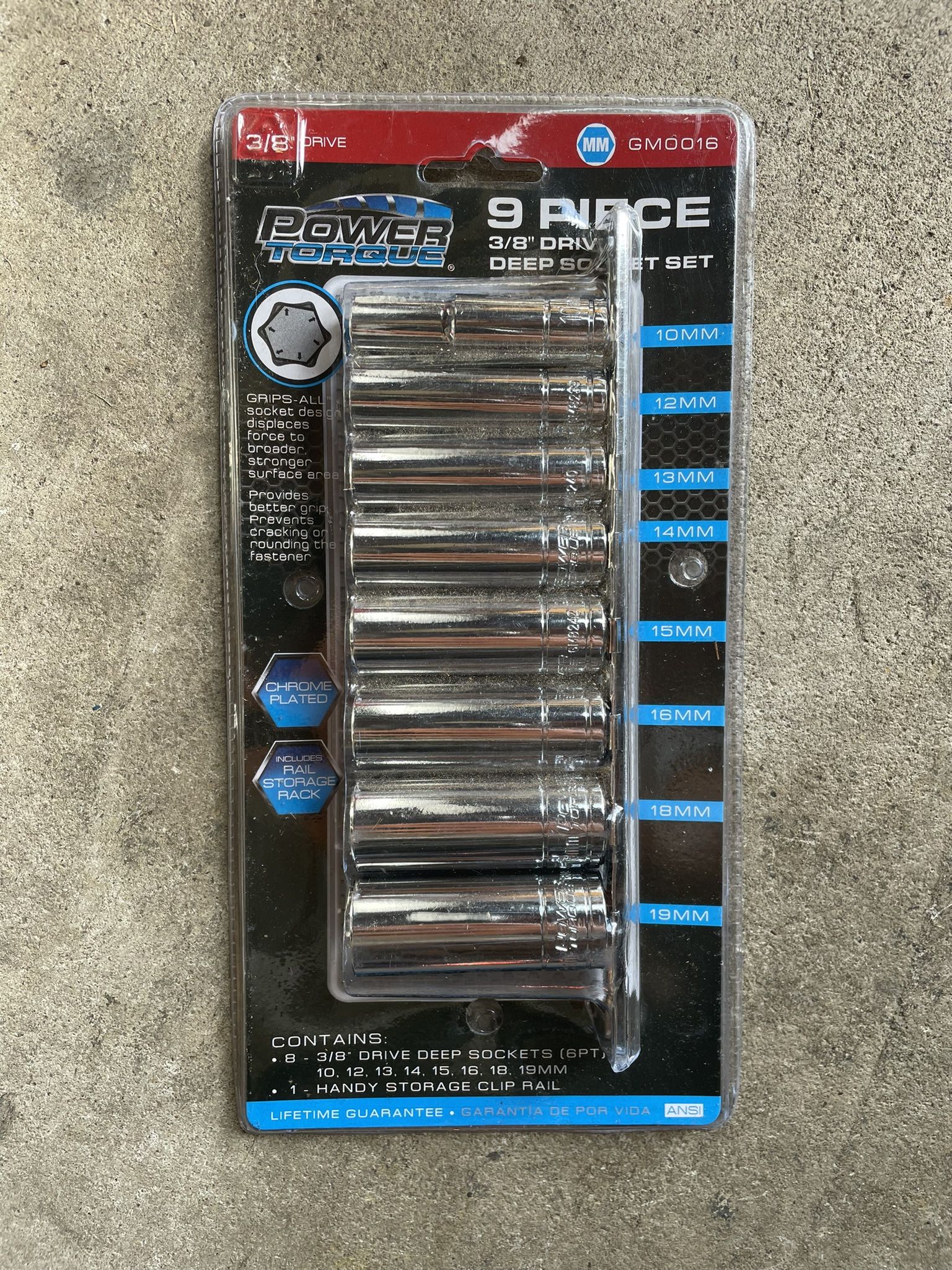 *Its available* 9 Piece Metric Deep Socket Set New