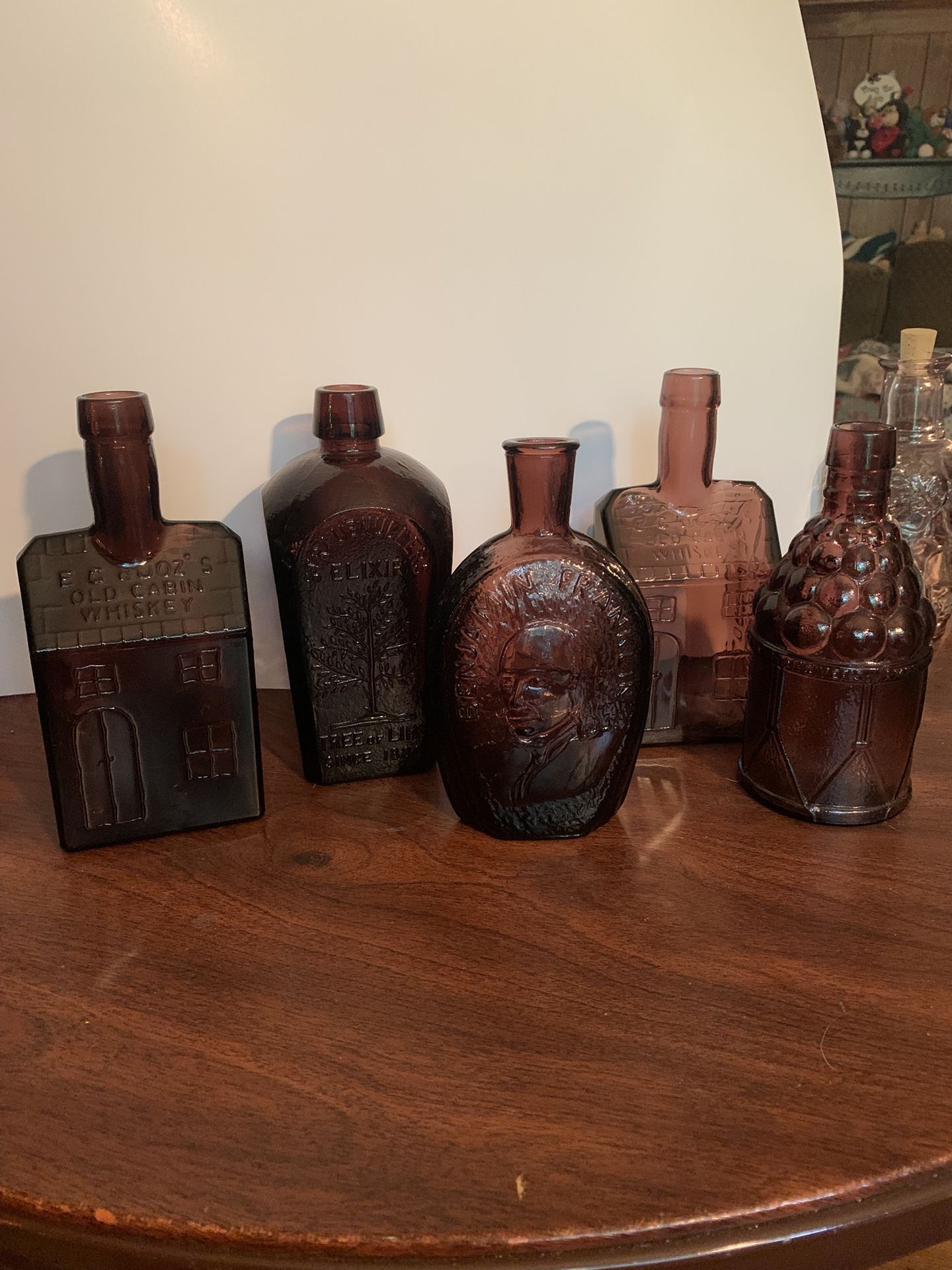 5 Vintage Wheaton Bottles