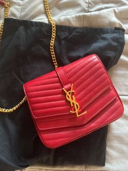 YSL Red Lambskin Bag