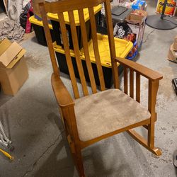 Well Loved/Used Wood Rocking Chair