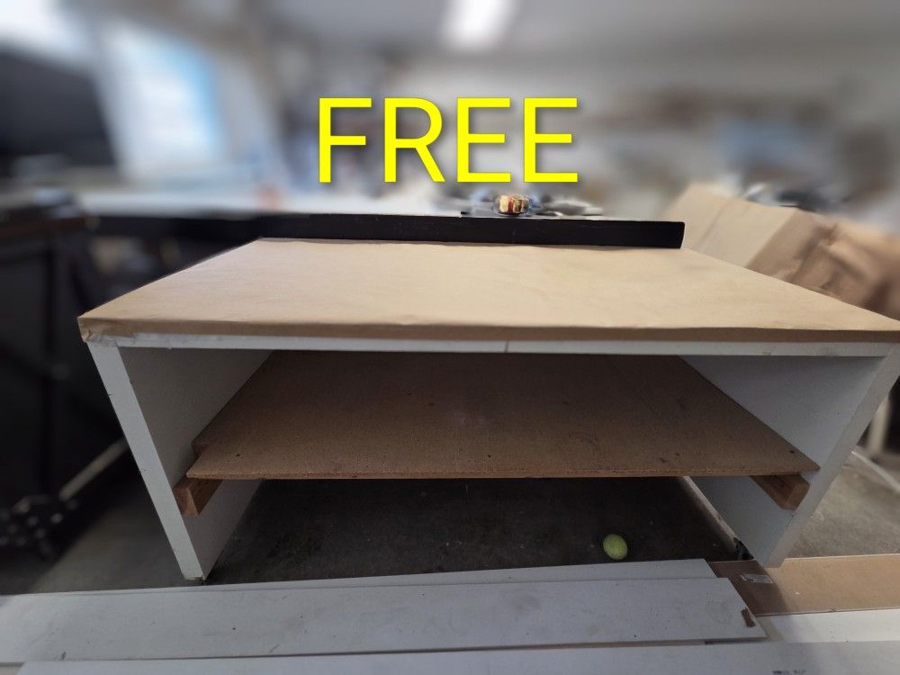 Free Table With Shelf & Wheels