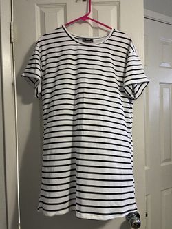 Striped t shirt dress