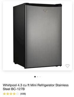 Whirlpool Mini Refrigerator Stainless Steel BC-127B