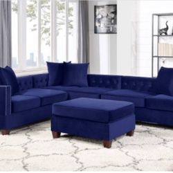 Sectional Sofa + Ottoman