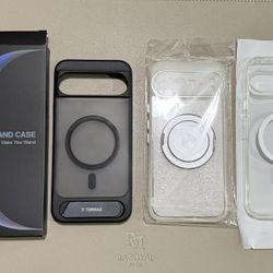 TORRAS Stand Case + 2 Magnetic Clear Phone Cases