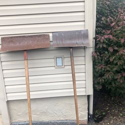 Vintage Metal Snow Shovels