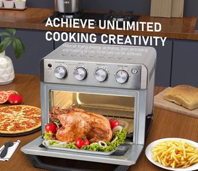 Toaster Oven Air Fryer Combo,DAWAD 19QT Countertop Convection Oven for  Fries, Pizza, Chicken, Cake, Cookies, 4 Accessories & 33 Original Recipes,  Easy for Sale in Bakersfield, CA - OfferUp