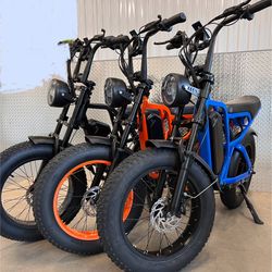 ⚡️52V (2000W Peak Motor)1500W Electric Scrambler Ebike, 40mph 🚀, 20ah, 25-60 Mile Range 
