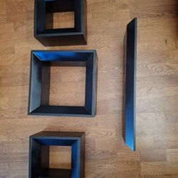 Floating Wall Cube Shelves Shelf Ledge Wood