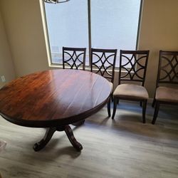 Hardwood Table & Chairs