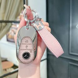 Mercedes-Benz Keychain Pink/White