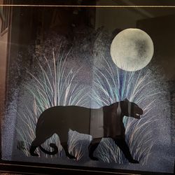 Black Panther Glass Picture