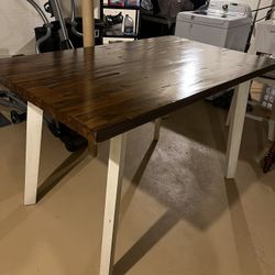 Rustic Table  / With 4 Chairs Delivery & Assembly Included