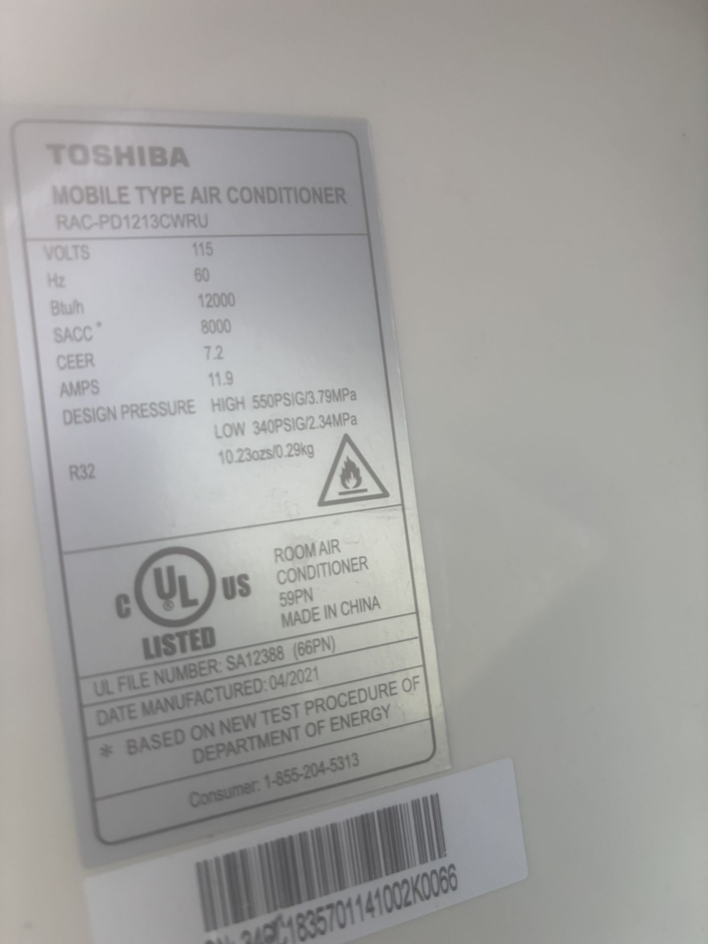 Toshiba window AC