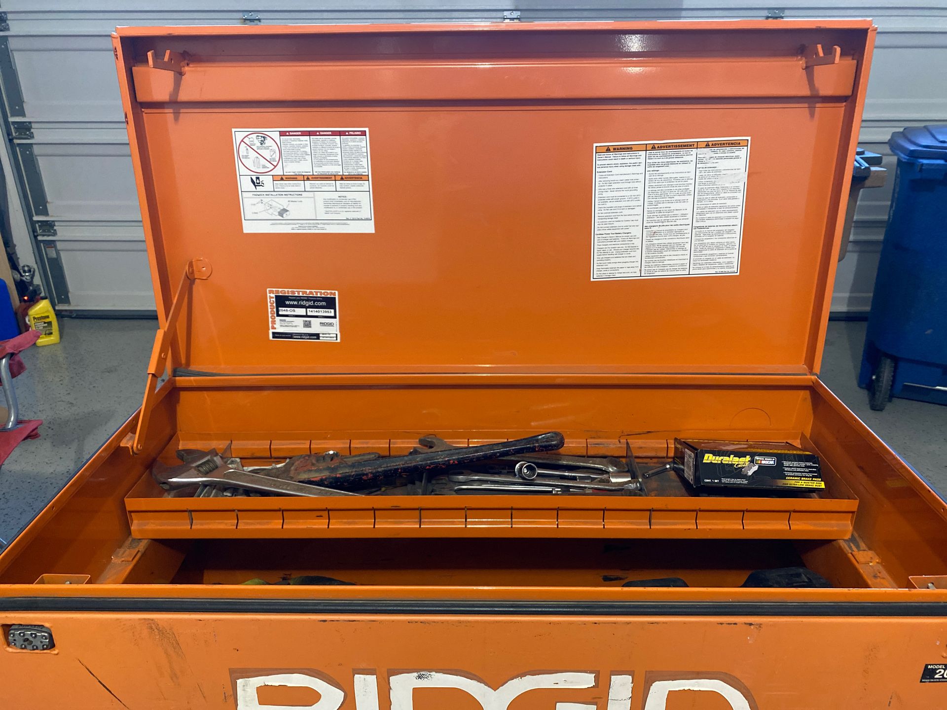 RIDGID 48” truck tool box. Tray and padlocks included. for Sale in Queen Creek, AZ OfferUp