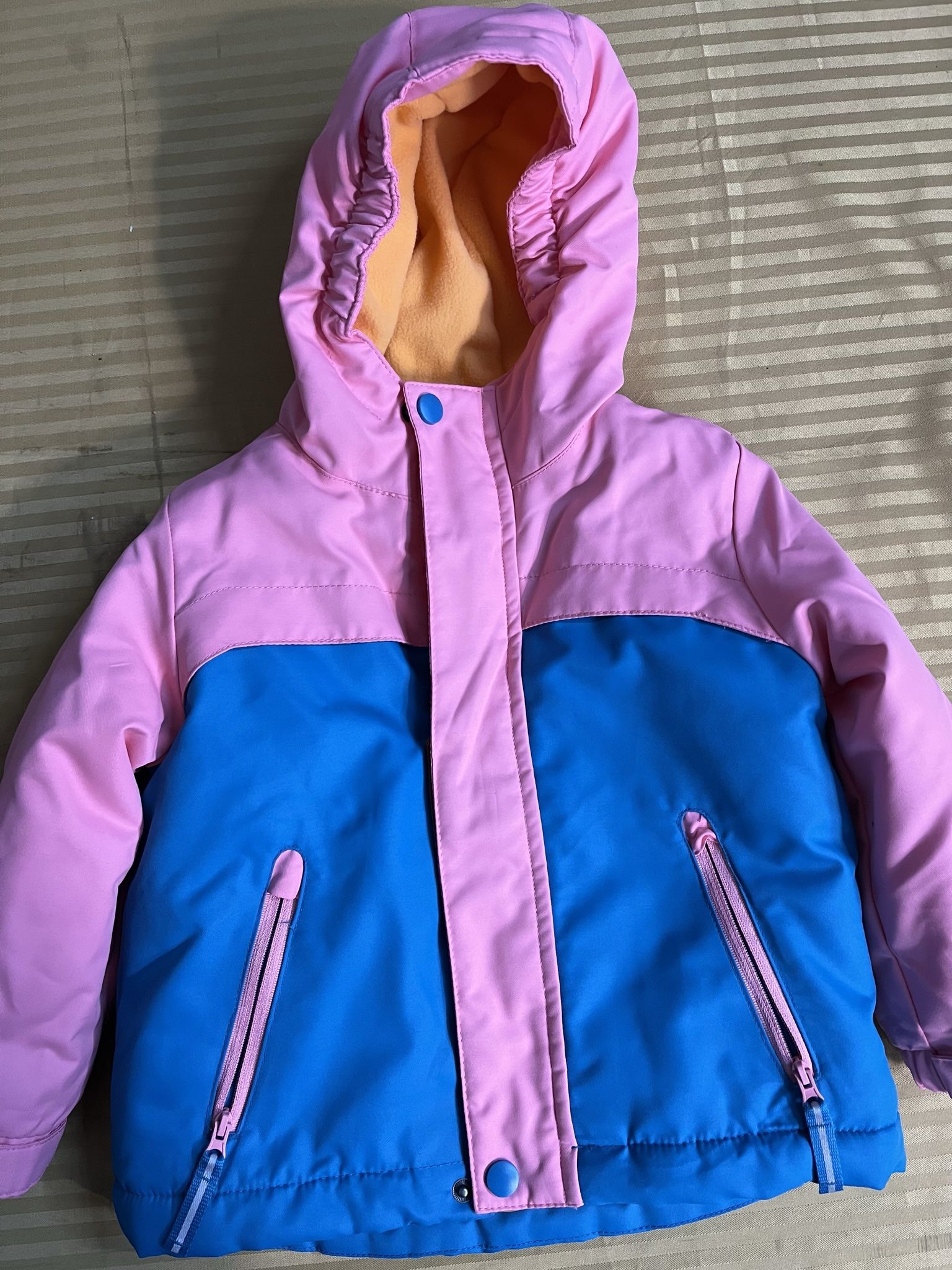 Winter Snow Jacket Rain Coat Size 2T - Pink & Blue Cat & Jack - Girls Outerwear