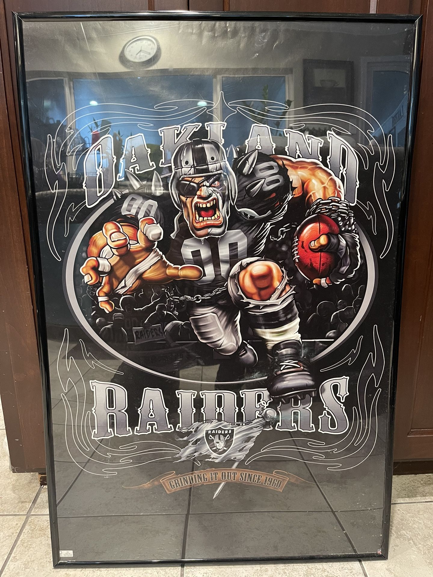 Raiders Football Poster 32”x42”