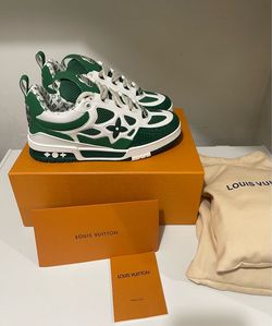 Louis Vuitton Green White Monogram Sneakers
