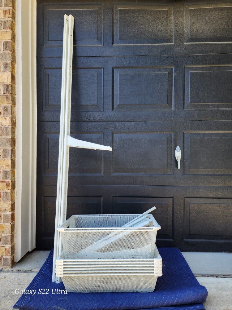 Komplement Ikea Mesh Basket With Pull-out Rail, White